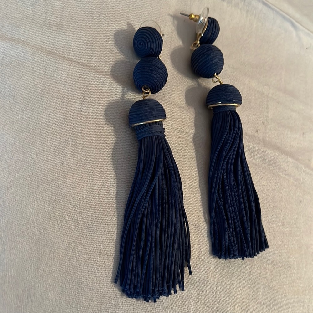Navy earrings